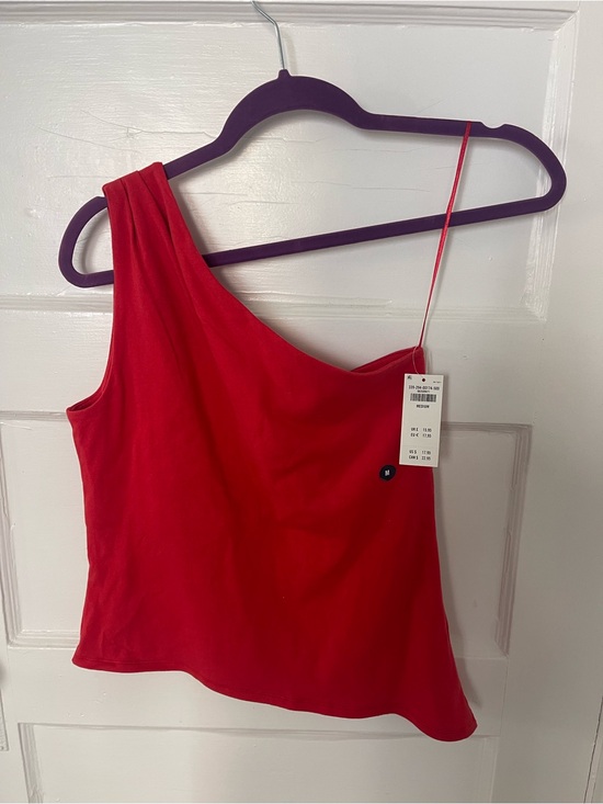 Hollister Tops - Hollister One-Shoulder Red Tank Top